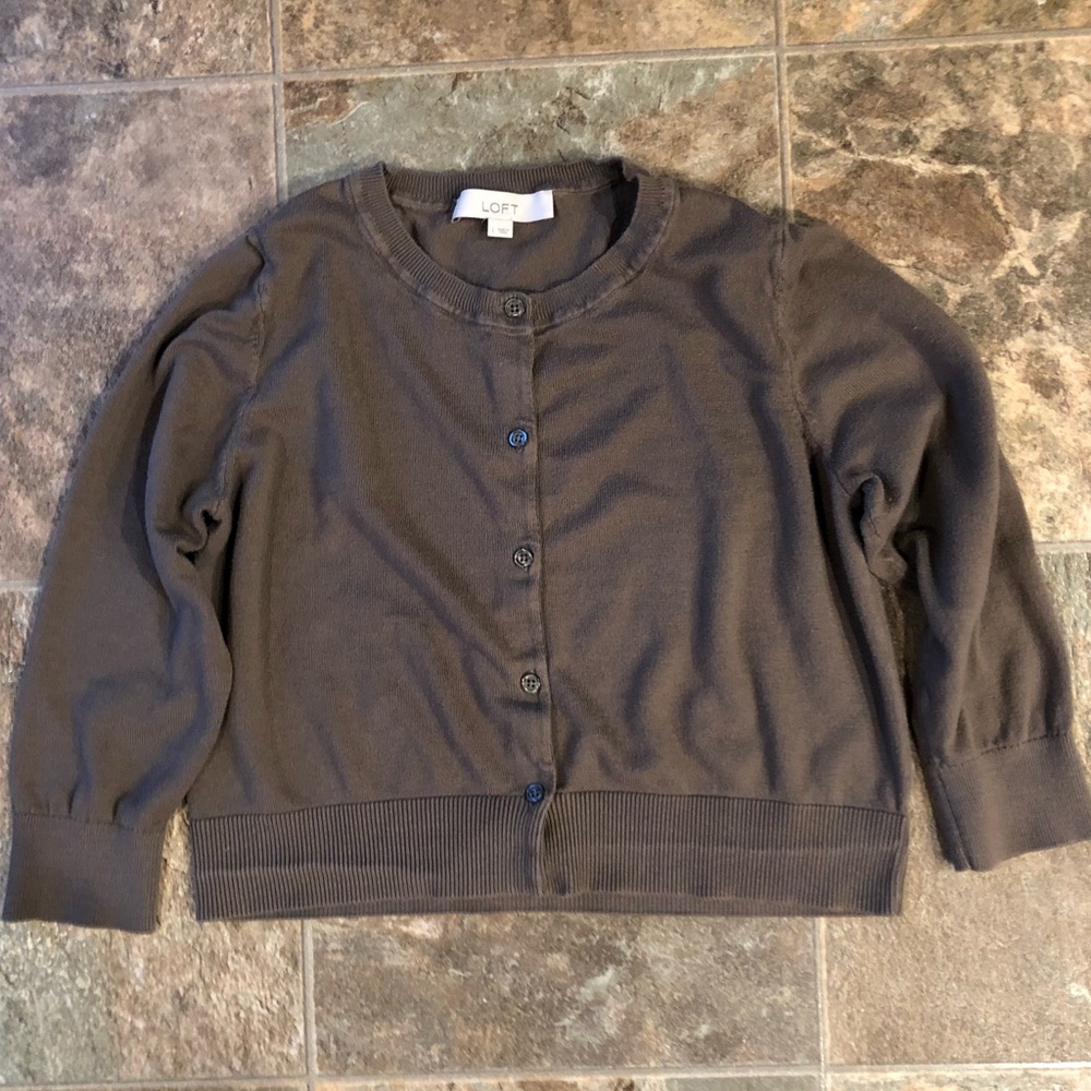 LOFT Cropped Cardigan